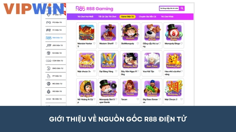 Giới thiệu nguồn gốc Slot game R88