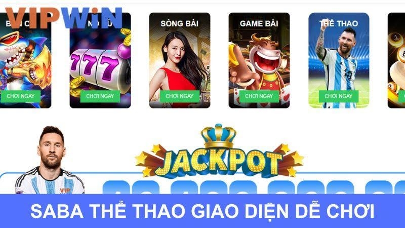 Giao diện SABA Thể Thao bắt mắt, dễ chơi